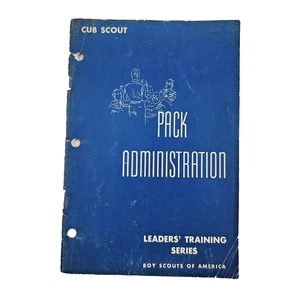 Vintage 1956 Boy Scouts Booklet, Pack Administration, Leader's Training Series - Picture 1 of 7