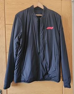 ALPHA TAURIX F1 Men's Black Zip Up Bomber Jacket - Size L - Picture 1 of 7