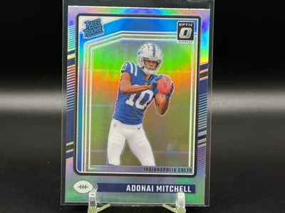 🔥 2024 Panini Donruss Optic Adonai Mitchell Rated Rookie Silver Holo RC #203🔥 - Image 1 of 2