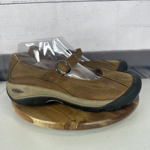 Keen Mary Jane Shoe Womens 9 Brown Leather Outdoor Hiking Comfort Cushioned - Picture 1 of 13