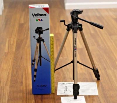 Velbon S-4000 Multi-Function Tripod w/1/4" QR mounting plate - Image 1 of 4