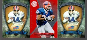 Thurman Thomas 3 Card Lot 2012 Totally Certified #85 & 2013 Topps GL-TT Bills - Picture 1 of 2