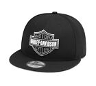 Harley-Davidson Tonal Logo 9FIFTY Black Cap Umbrella Hat Black One Size Fits All