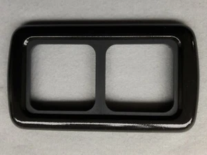 2 WAY CBE SWITCH / SOCKET  BLACK METALLIC FRAME & DK GREY SUPPORT CARAVAN C-LINE - Picture 1 of 1