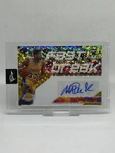 2019 PANINI MOSAIC MAGIC JOHNSON /10 FAST BREAK GOLD AUTO PRIZM - Picture 1 of 2