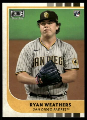 2021 Topps Archives Snapshots #45 Ryan Weathers - Image 1 of 2