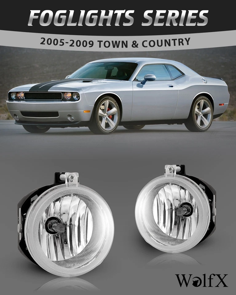 Luces antiniebla de fábrica de repuesto para Dodge Nitro 2008-2010 parachoques lentes transparentes lámparas Foto 1 de 4