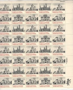 Scott 1838 - 1841 - American Architecture Sheet Of 40. MNH. OG #02 1838sh40 - Picture 1 of 1
