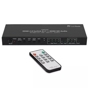HDMI Switch 4x1+1 HD-Audio Extractor Splitter ► Lösung: neuer 4K TV, alter AVR - Bild 1 von 6
