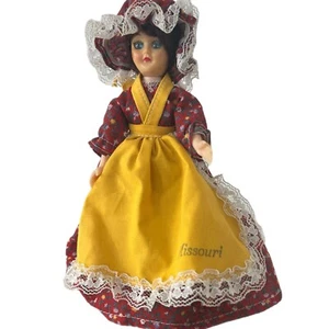 Vintage Gambina Doll Missouri Traditional Dress 8" 2005 Prairie Girl Bonnet - Picture 1 of 10