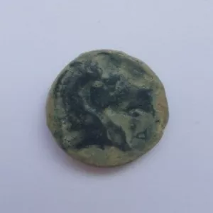 Moneda Cartaginesa Calco Cabeza Tauit - Imagen 1 de 2