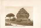 Roma Via Appia Antica Sepolcro Piramidale Fotografia Vintage 1929