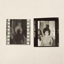 Vintage Elizabeth Taylor Candid Original B/W Photo Negative & Proof 1.5" X 1.5"