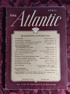 ATLANTIC April 1943 George Santayana Christine Weston Charles Beard Geoffrey Cox - Picture 1 of 1