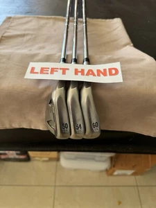 LEFT HAND PING TOUR GORGE 50 54 60 WEDGE SET REGULAR R FLEX STEEL USED GW SW LW - Picture 1 of 11