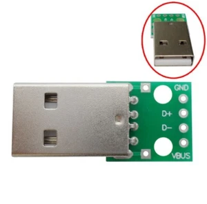 Adaptador convertidor USB a DIP 5 PIEZAS 4 pines para fuente de alimentación de placa PCB de 2,54 mm - Imagen 1 de 4