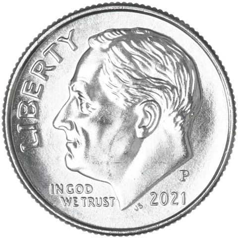 2021 P Roosevelt Dime BU US Coin Cover