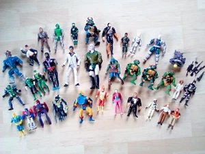 34 Vintage 1980-90's Action Figures Toys All Working Batman, HeMan, XMen,G.I.Joe - Picture 1 of 23