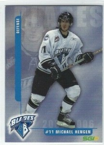 2005-06 Saskatoon Blades (WHL) Michael Hengen
