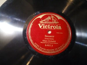 EFREM ZIMBALIST - VICTROLA 892 - SOUVENIR - SPRING SONG - CLASSICAL ACOUSTIC ERA - Picture 1 of 2