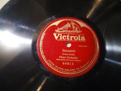 EFREM ZIMBALIST - VICTROLA 892 - SOUVENIR - SPRING SONG - CLASSICAL ACOUSTIC ERA - Image 1 of 2