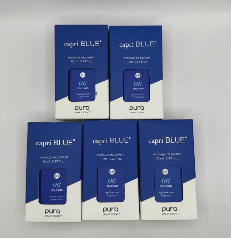 Pura Capri Blue Volcano Smart Diffuser Replacement Fragrance Refill 10ml 2 Pack