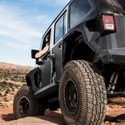 Smittybilt 07-18 se adapta a Jeep Wrangler JK 2 puertas 4 puertas XRC Gen2 Frente armadura guardabarros llamaradas Foto 1 de 3