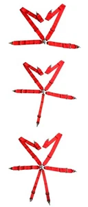 Rennsitzgurt 4 5 6-Punkt Gurt Straße Spur - rot - Bild 1 von 21