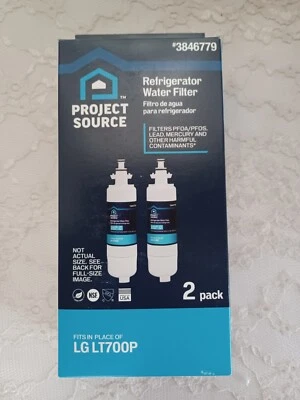 Project Source Refrigerator Water Filter L-3-2 Fits LG LT700P 2-Pack ---#3846779 - Image 1 of 4