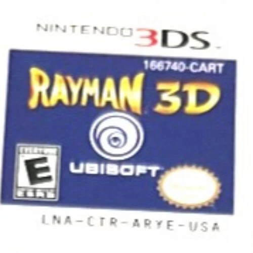 Rayman 3D (Nintendo 3DS, 2011) cart Only-Tested - Image 1 of 1