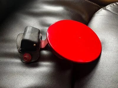 1991-1994 Mercury Capri Red Fuel Gas Flap Door Assembly - Image 1 of 4