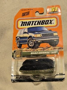 Matchbox Military M4A3 Sherman Tank 1:64 Diecast - Picture 1 of 6