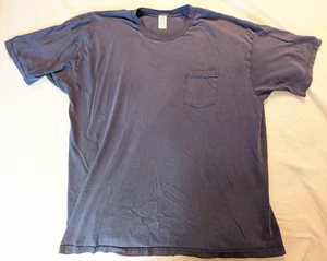 TownCraft Basic T-Shirt Mens 2XL Blue with Chest Pocket - Picture 1 of 7