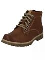 Junior Boys Clarks Comet Rock Tan Leather Lace Up Boots 1 G
