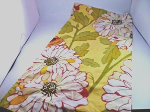1 POTTERY BARN PILLOW EURO SHAM FLORAL BUTTERFLY YELLOW  GREEN ORANGE 26" - Picture 1 of 7