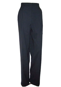 RALPH LAUREN Collection Classics Dark Gray Wool High-Waist Cuffed Pants Size 10 - Picture 1 of 10