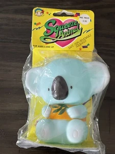 VTG 80s 90s Koala Bear Rubber Squeeze Animal Baby Infant Development Toy MIP - Picture 1 of 2