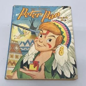 Walt Disney's Peter Pan Coloring Book from 1952 ~ Signed By Artist ~ 💯 Colored - Picture 1 of 23