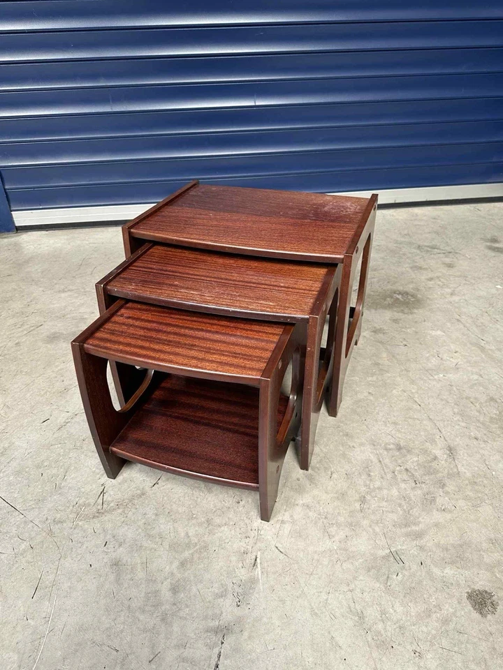 Mid Century Vintage  Teak Nesting Table Set G-plan Style - Image 1 of 4