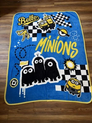 Minions 2 Rise Of Gru плед плюшевый мягкий флис детский 46 X 60 для мальчиков девочек - Изображение 1 из 4