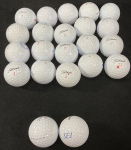 22 wirklich neuwertige 5A Titleist gemischt *2024* Golfbälle 2 sind nagelneu nie benutzt - Bild 1 von 4
