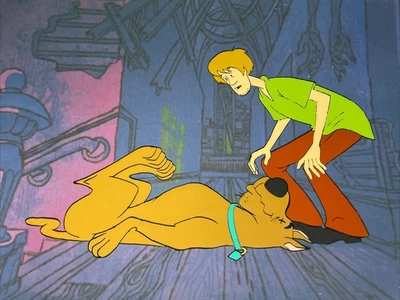 SCOOBY-DOO animation cel 1972 Vintage Cartoons Production Art HANNA-BARBERA  I2 - Image 1 of 4