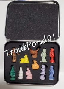 Wade Calendar Figurines In Collector Tin Box Full Set 12 Pc In Case England - Picture 1 of 7