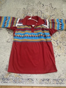 Vintage Seminole Indian Handmade Patchwork Shirt - Picture 1 of 5
