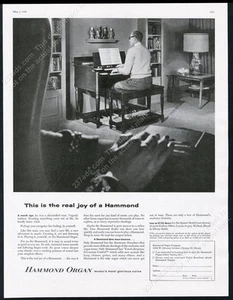 Hammond B3 B-3 1956 órgano foto vintage impresión anuncio 2 - Imagen 1 de 7