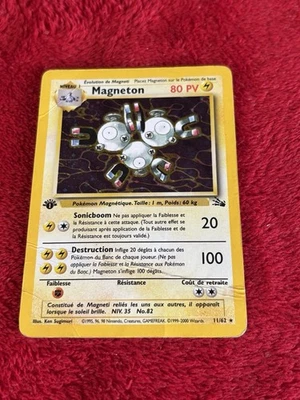 1st Edition Magneton 11/62 Fossil Holo Wotc Vintage Pokemon Card Hp - Image 1 of 4