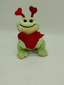 Ganz Webkinz Frabbit Tree Frog 4.5" Plush Stuffed Valentine Hearts No Code - Picture 1 of 12