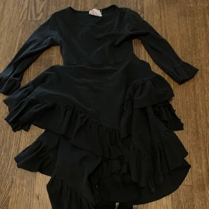 Girls Size 5 Lemon Loves Lime Black Dress - Picture 1 of 1