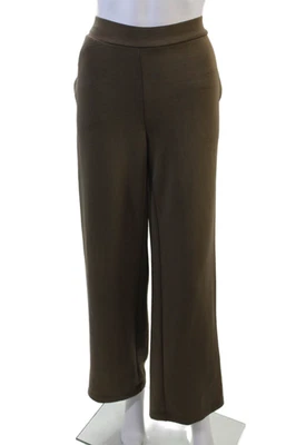 Pantalones de vestir T Tahari para mujer marrón lino-algodón talla S Foto 1 de 4