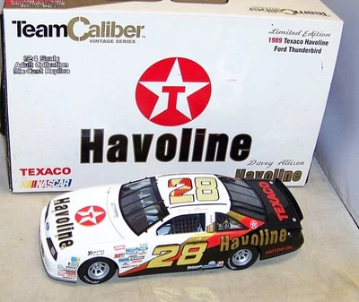 1:24 2001 TEAM CALIBER OWNERS 1989 #28 TEXACO HAVOLINE DAVEY ALLISON HISTORICAL - Image 1 of 4